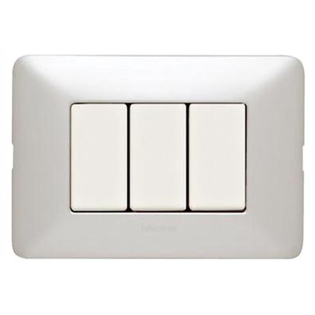 BTICINO - interruptor triple 9/32 10 A Matix Gris claro