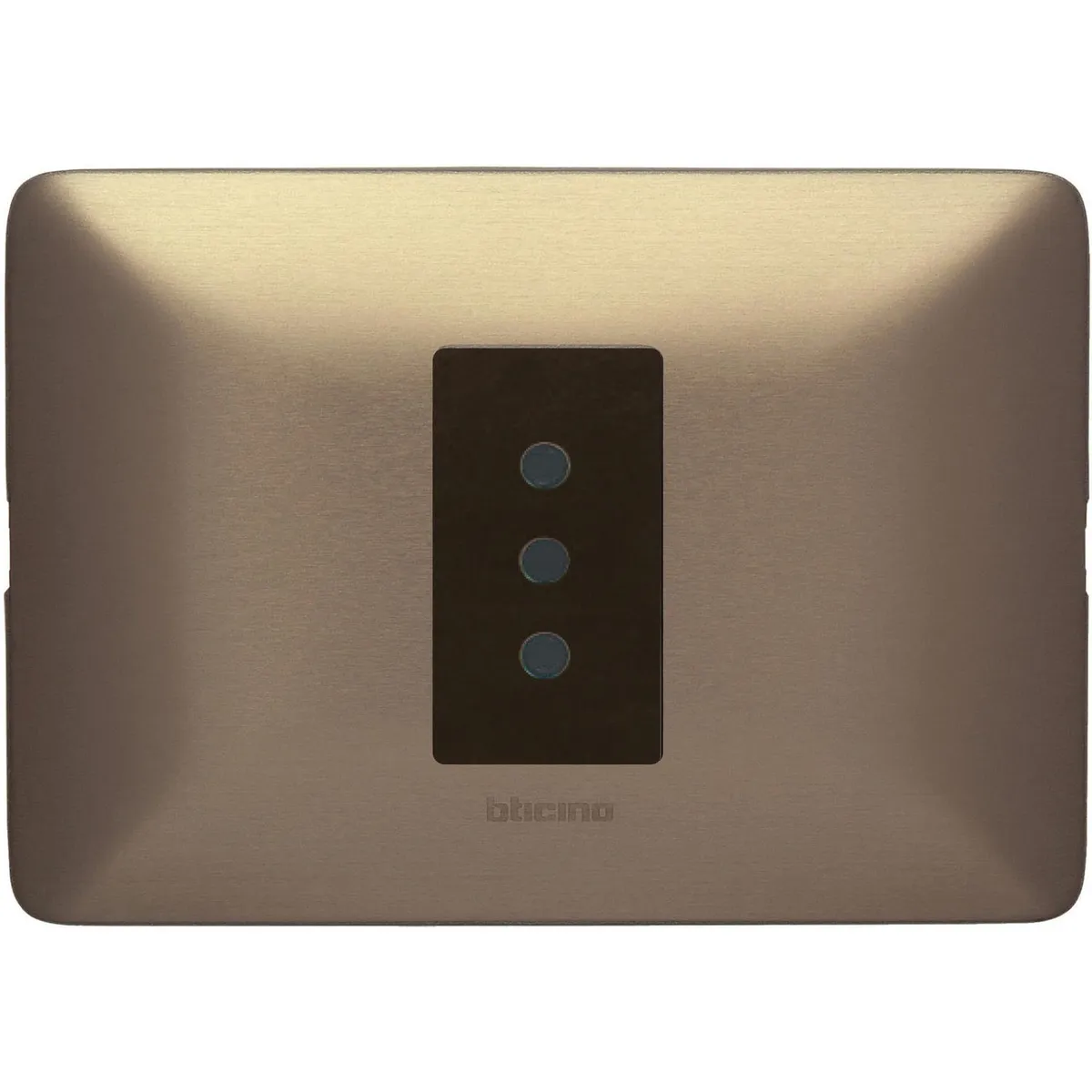 BTICINO - Tomacorriente Simple Armado 10A Titanio