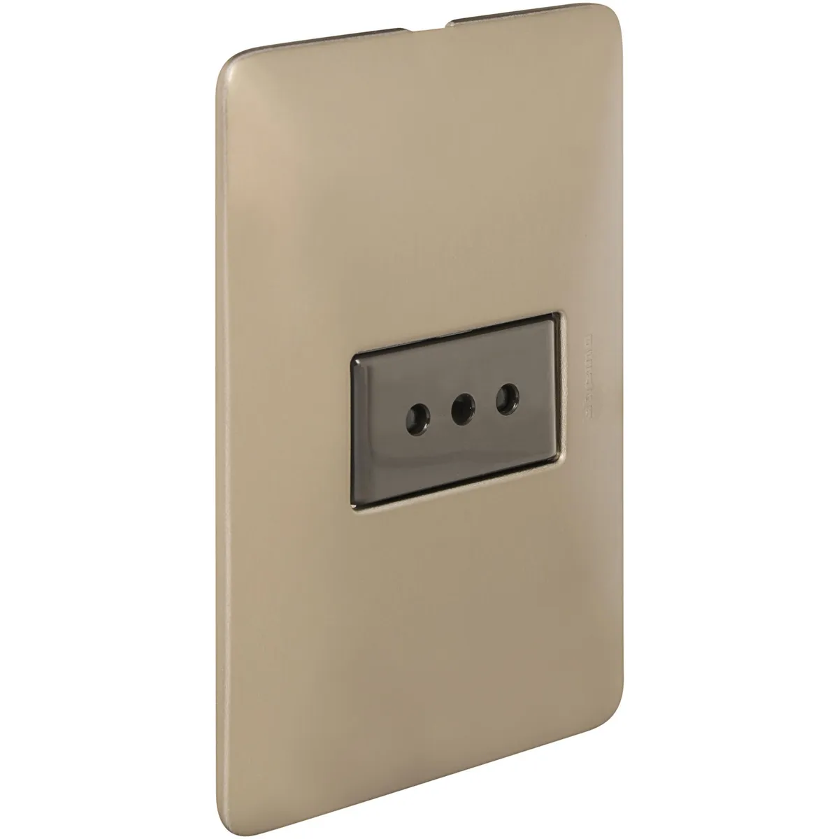 BTICINO - Tomacorriente Simple Armado 10A Titanio