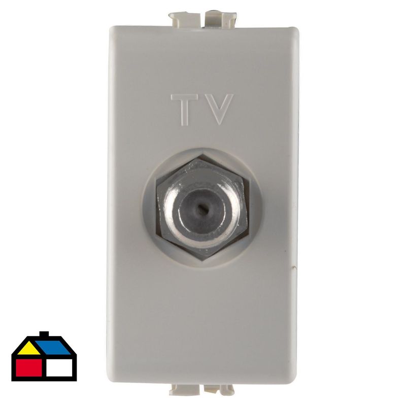 BTICINO - Toma coaxial tipo F para TV Marfil