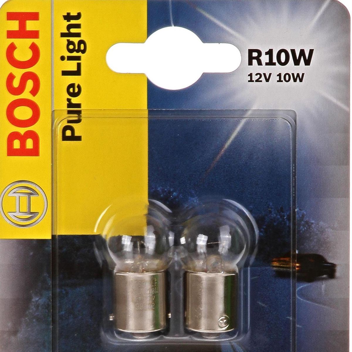 BOSCH - Set Ampolletas Auto Bosch R10w 12v 10w Halógena 2 Unidades