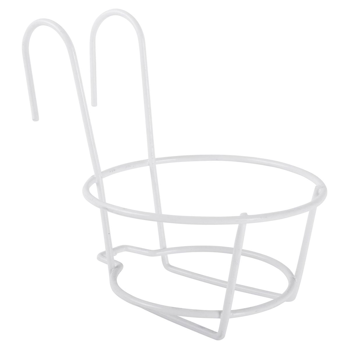 ERGO - Portamacetero pared de metal blanco