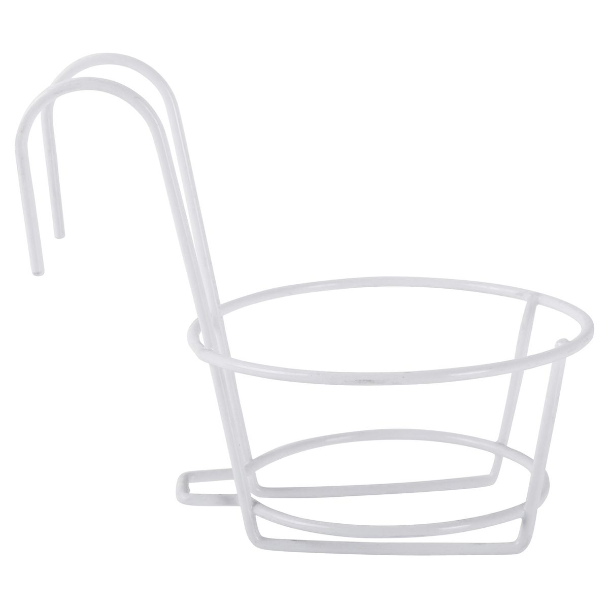 ERGO - Portamacetero pared de metal blanco