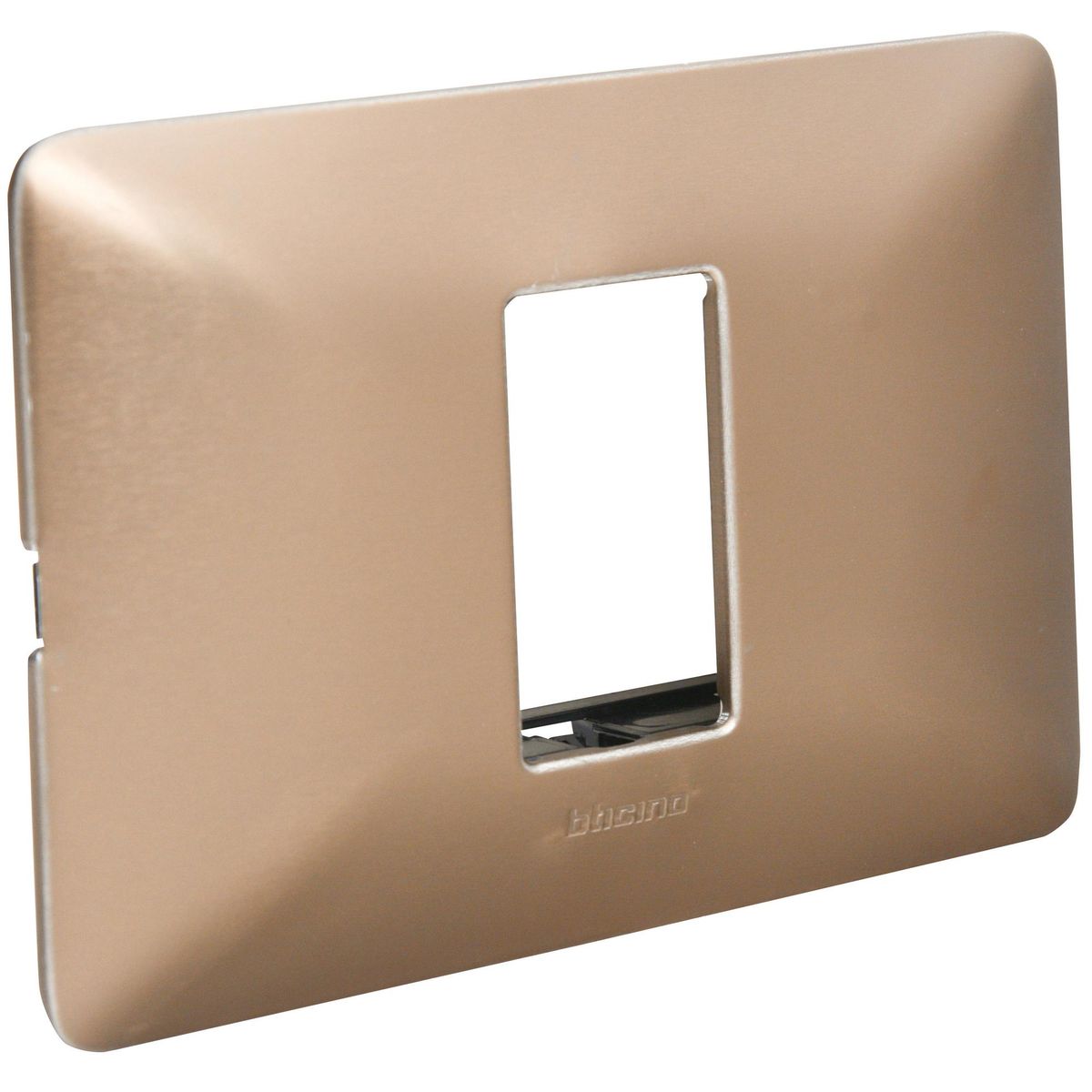 BTICINO - Placa 1 módulo titanio