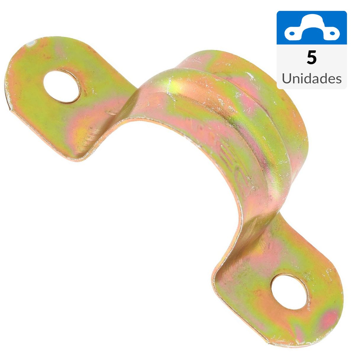 MEC - Set de abrazaderas 16 mm zincado 5 unidades
