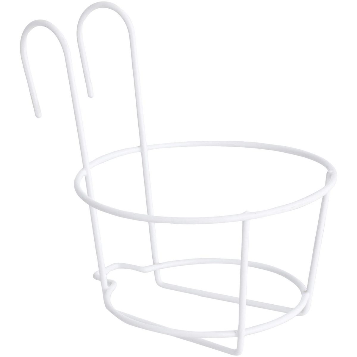 ERGO - Portamacetero pared de metal blanco