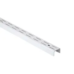 DUCASSE - Pilar ranurado doble metal 160 cm blanco