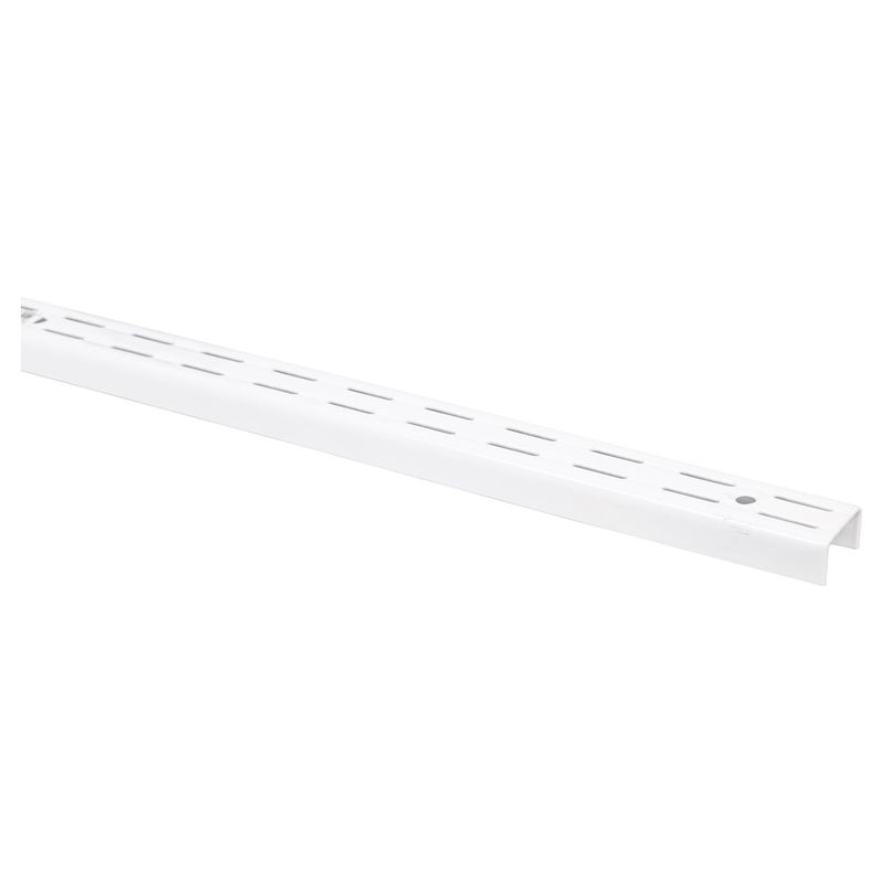 DUCASSE - Pilar ranurado doble metal 192 cm blanco