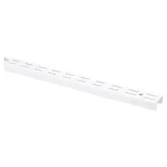 DUCASSE - Pilar ranurado doble metal 192 cm blanco