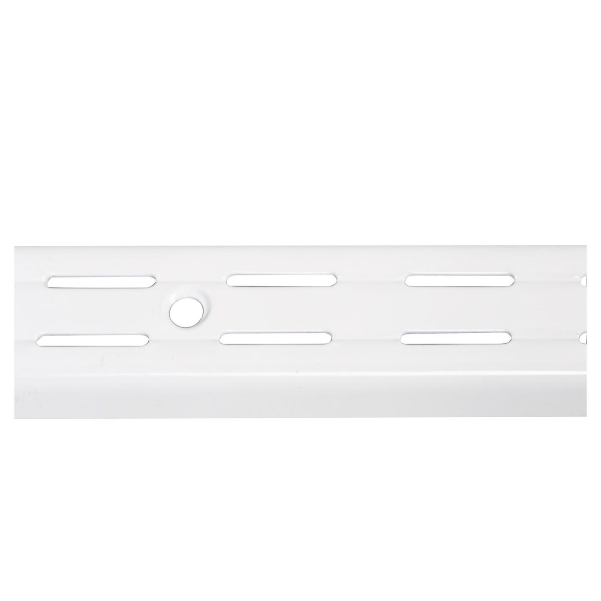 DUCASSE - Pilar ranurado doble metal 192 cm blanco