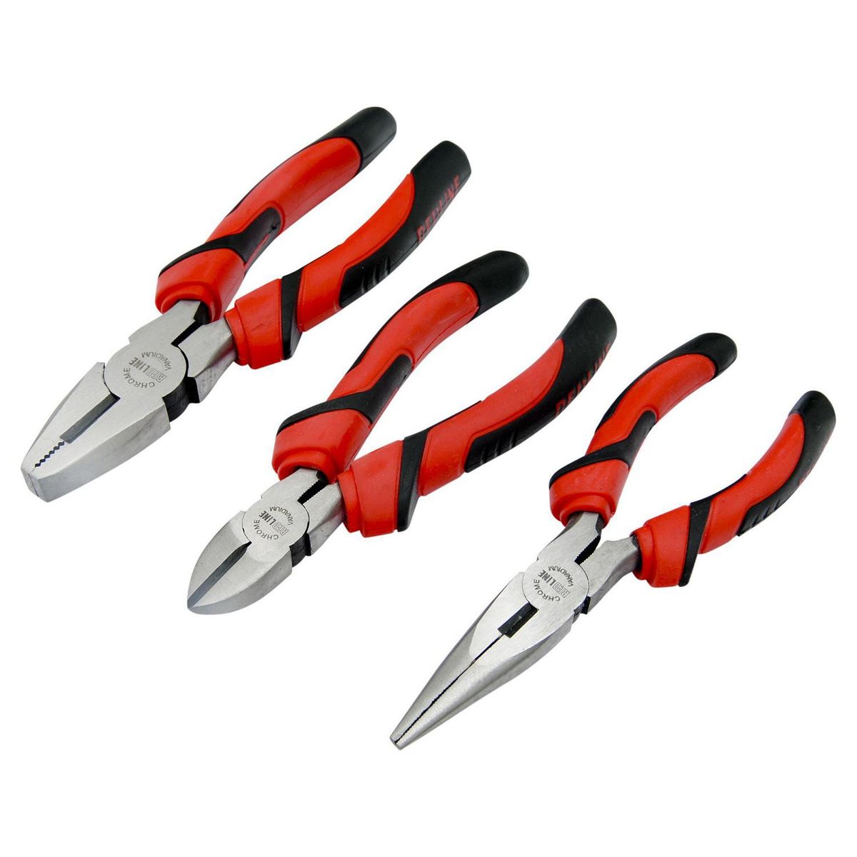 REDLINE - Set de alicates acero 3 unidades