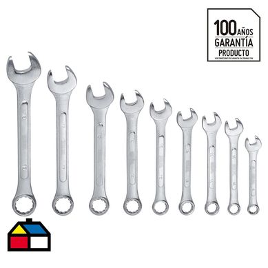 Set de llaves punta corona 9 unidades