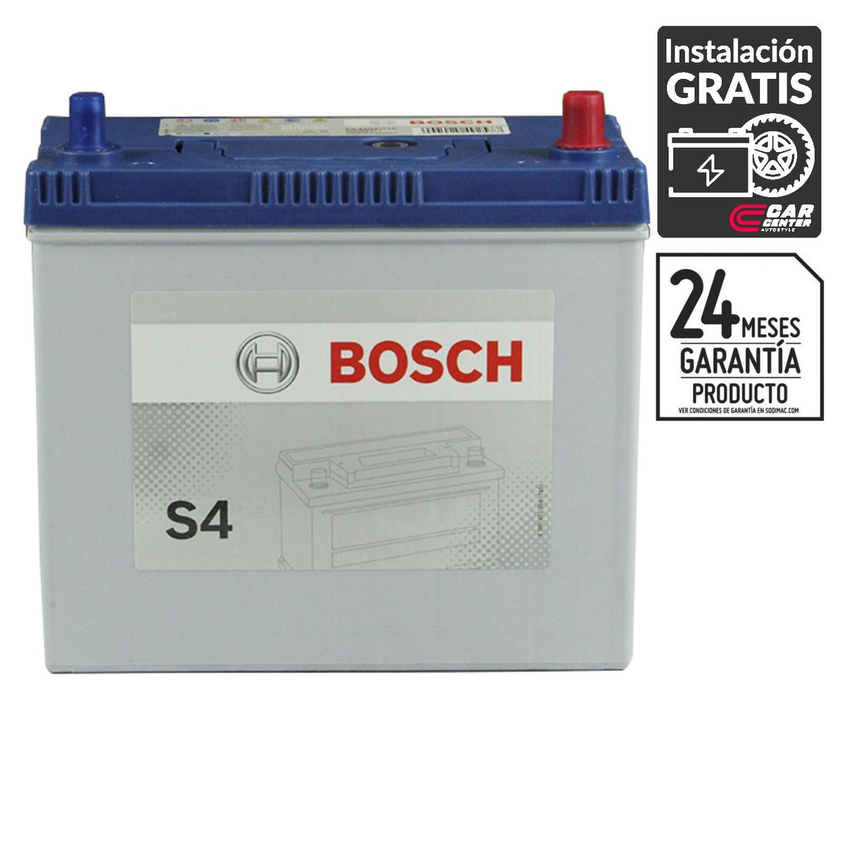 BOSCH - Batería de Auto 42 Ah Positivo Derecho 400 CCA