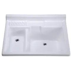 NORGLAS - Lavarropa con Forma Cuadrada Plástico 80x60x33 cm blanco