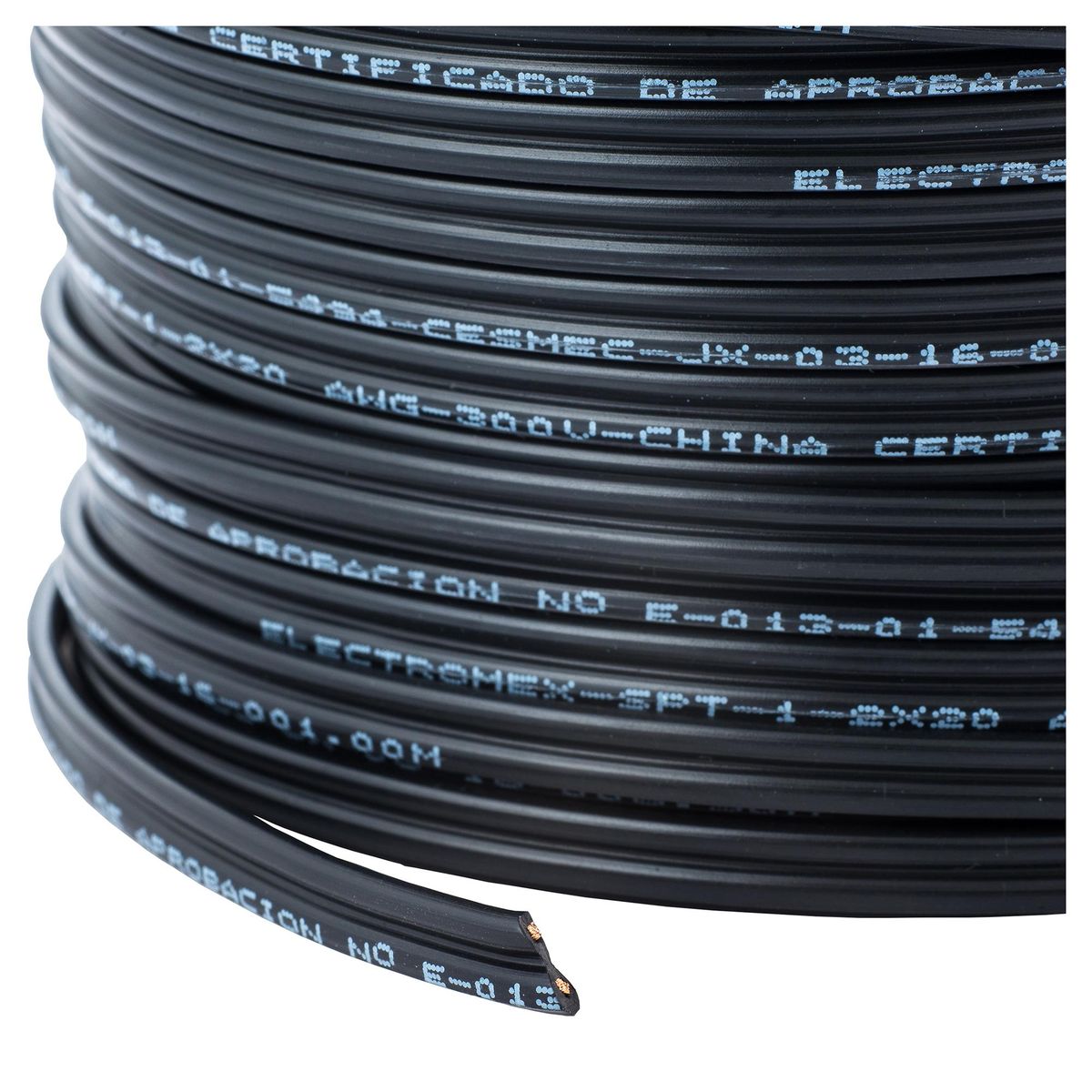 ROIMEX - Cable SPT (Paralelo) 2x20AWG/0,5MM2 25 metro(s) Negro