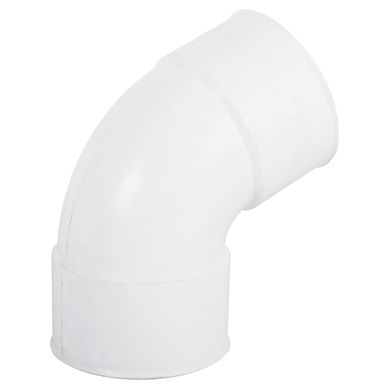 Codo 67,5 PVC para tubo bajada, blanco