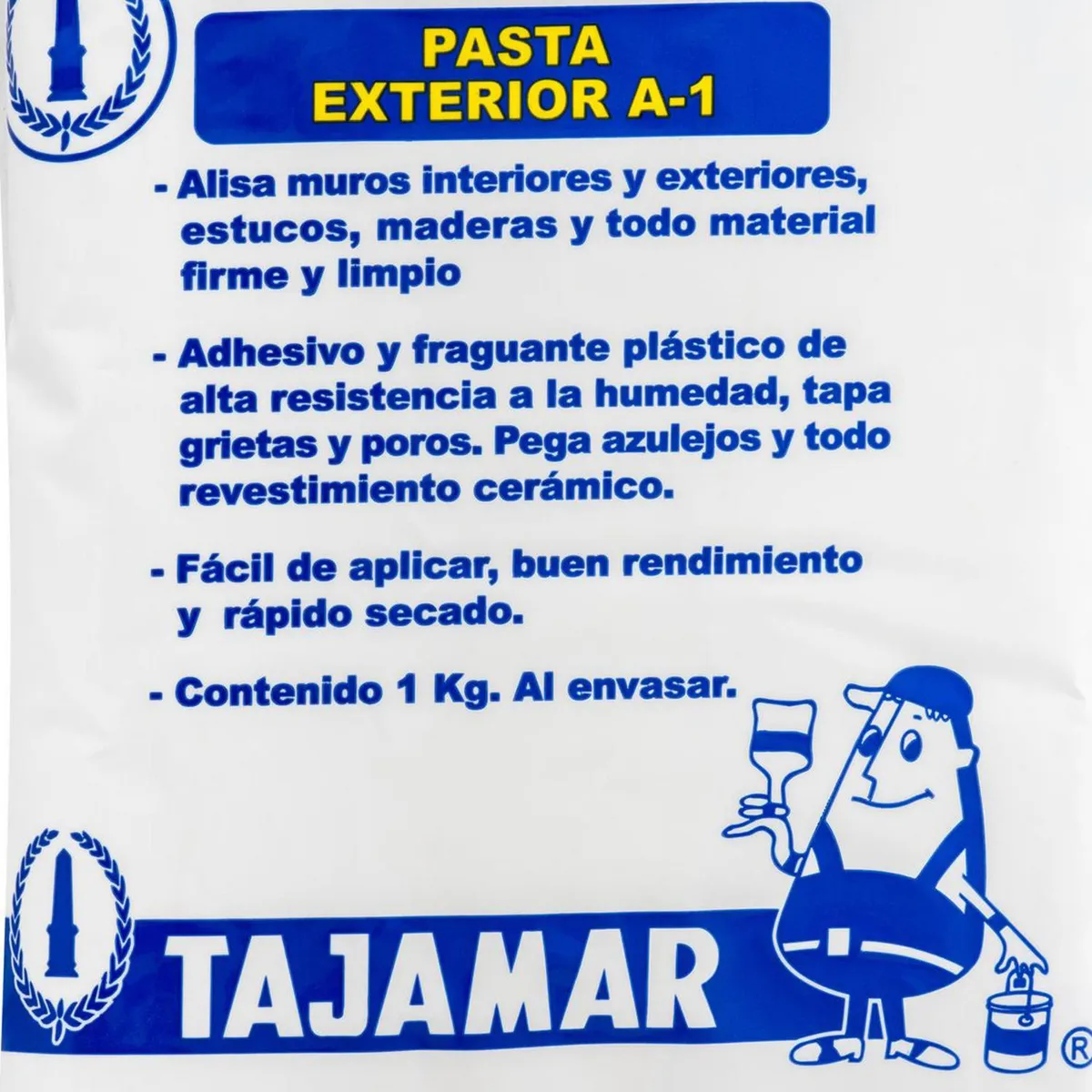 TAJAMAR - Pasta Muro Tajamar Exterior Estireno Blanco 1 Kg