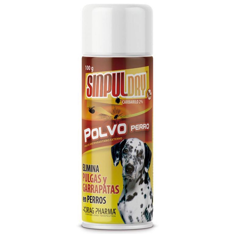 Antiparasitario En Polvo Sinpul Dry Para Perro 100 Gr