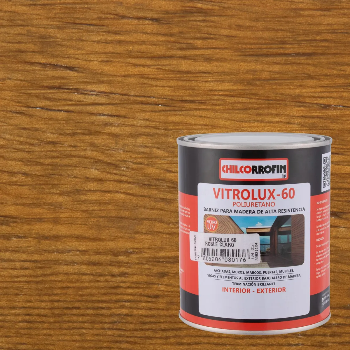 CHILCORROFIN - Barniz para Madera Brillante 0.25 galón(es) Roble claro