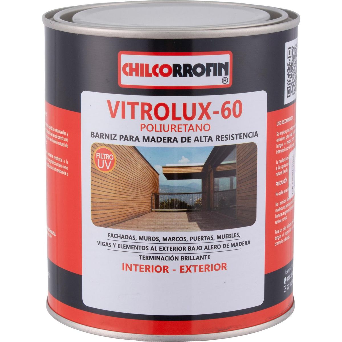 CHILCORROFIN - Barniz para Madera Brillante 0.25 galón(es) Roble oscuro