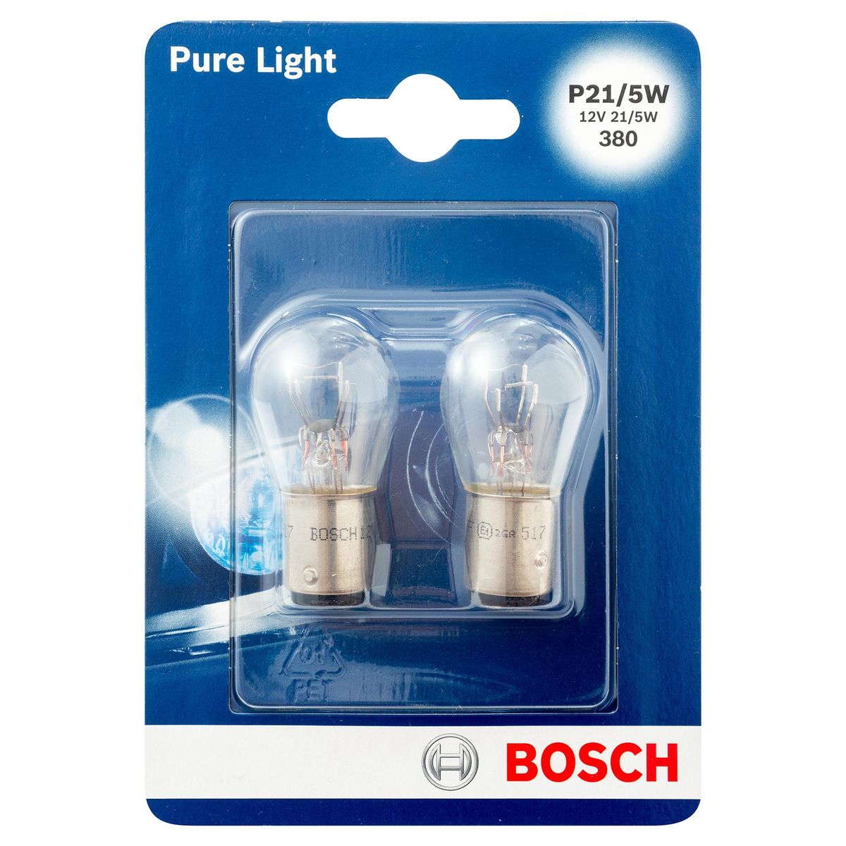 BOSCH - Set Ampolletas Bosch 5w para Auto Luz Trasera 2 Unidades