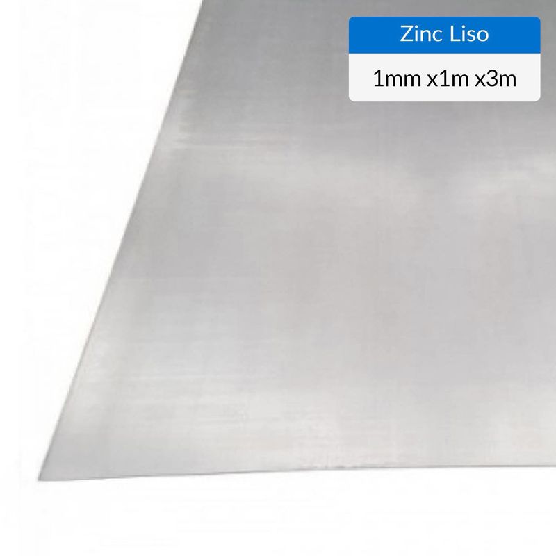 GENERICO - 1mm 1x3m Plancha fierro laminada frío