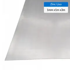 GENERICO - 1mm 1x3m Plancha fierro laminada frío