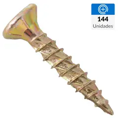 MAMUT - Tornillo Tirafondo Madera 20 mm 3.5 mm 144 unidad(es)