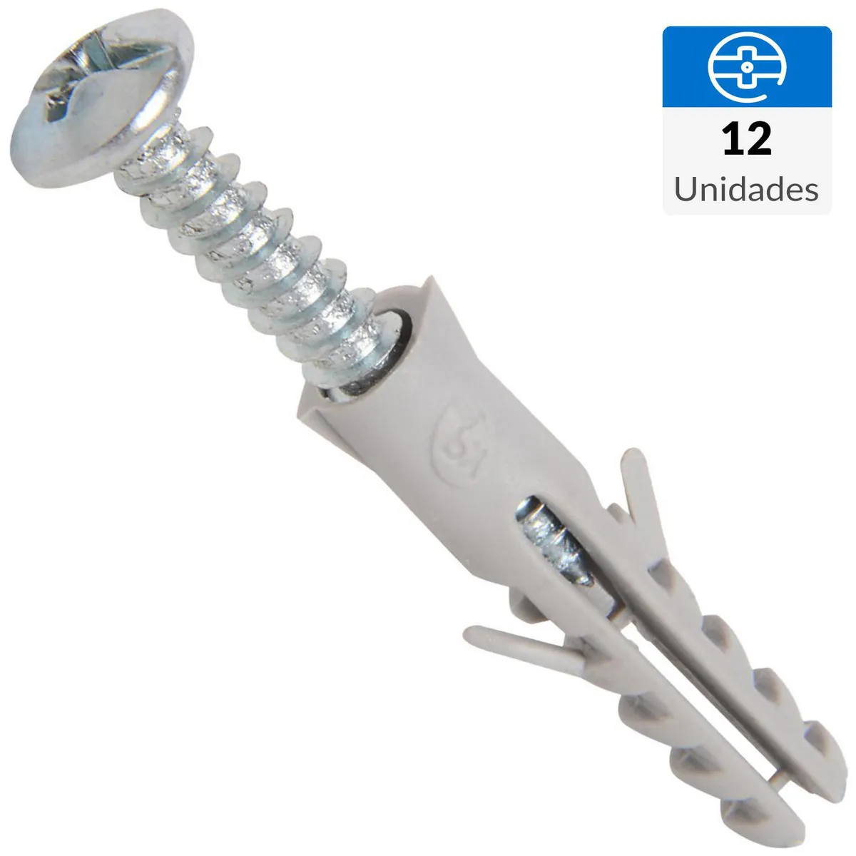 RH - Tarugo con tornillo 6 mm 12 unidades