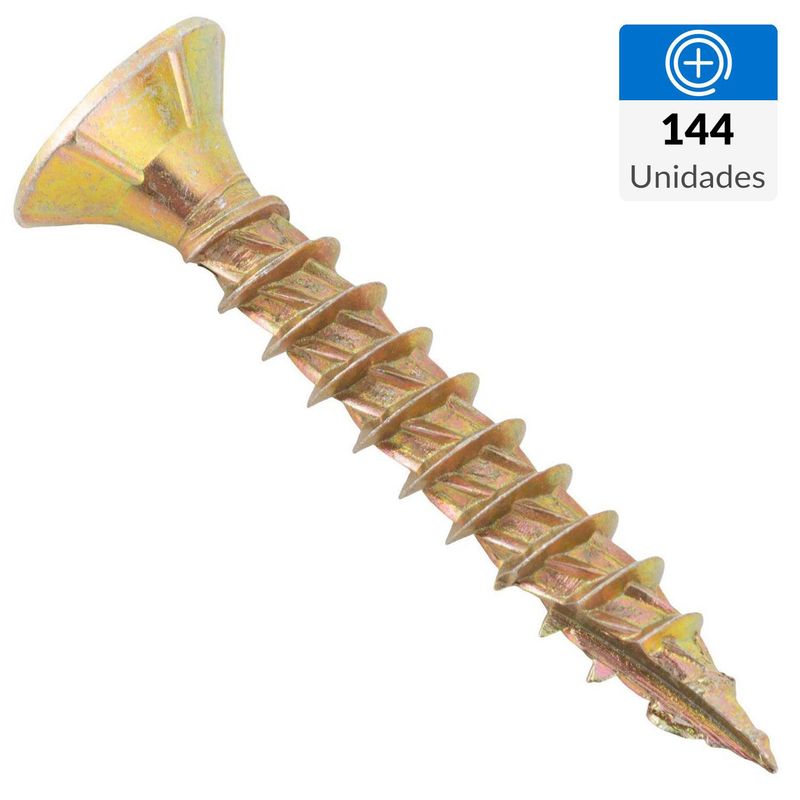 MAMUT - Tornillo Turbo screw Madera Cabeza Phillips Madera 30 mm 4.5 mm 144 Unidades