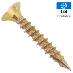 MAMUT - Tornillo Turbo screw Madera Cabeza Phillips Madera 30 mm 4.5 mm 144 Unidades