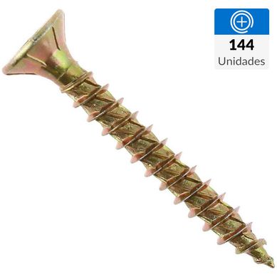 Tornillo Turbo screw Madera Cabeza Phillips Madera 35 mm 4.5 mm 144 Unidades