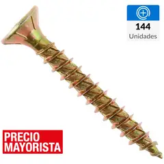 MAMUT - Tornillo Turbo screw Madera Cabeza Phillips Madera 35 mm 4.5 mm 144 Unidades