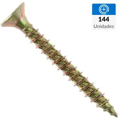MAMUT - Tornillo Turbo screw Madera Cabeza Phillips Madera 40 mm 4.5 mm 144 Unidades