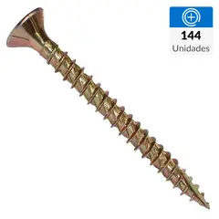 MAMUT - Tornillo Turbo screw Madera Cabeza Phillips Madera 50 mm 5 mm 144 Unidades
