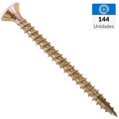 Tornillo Turbo screw Madera Cabeza Phillips Madera 60 mm 5 mm 144 Unidades