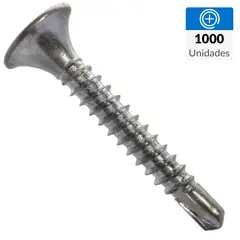 MAMUT - Tornillo Autoperforante Cabeza Phillips Yeso-Cartón 1 " 6 mm 1000 Unidades