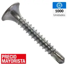 MAMUT - Tornillo Punta Broca Autoperforante Yeso-Cartón 1-1/4 " 6 mm 1000 Unidades