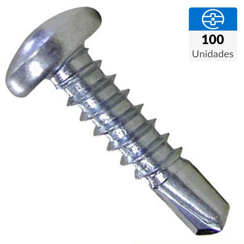 MAMUT - Tornillo Autoperforante Cabeza Phillips Metal 3/4 " 8 mm 100 Unidades