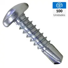 MAMUT - Tornillo Autoperforante Cabeza Phillips Metal 1-1/2 " 8 mm 100 Unidades