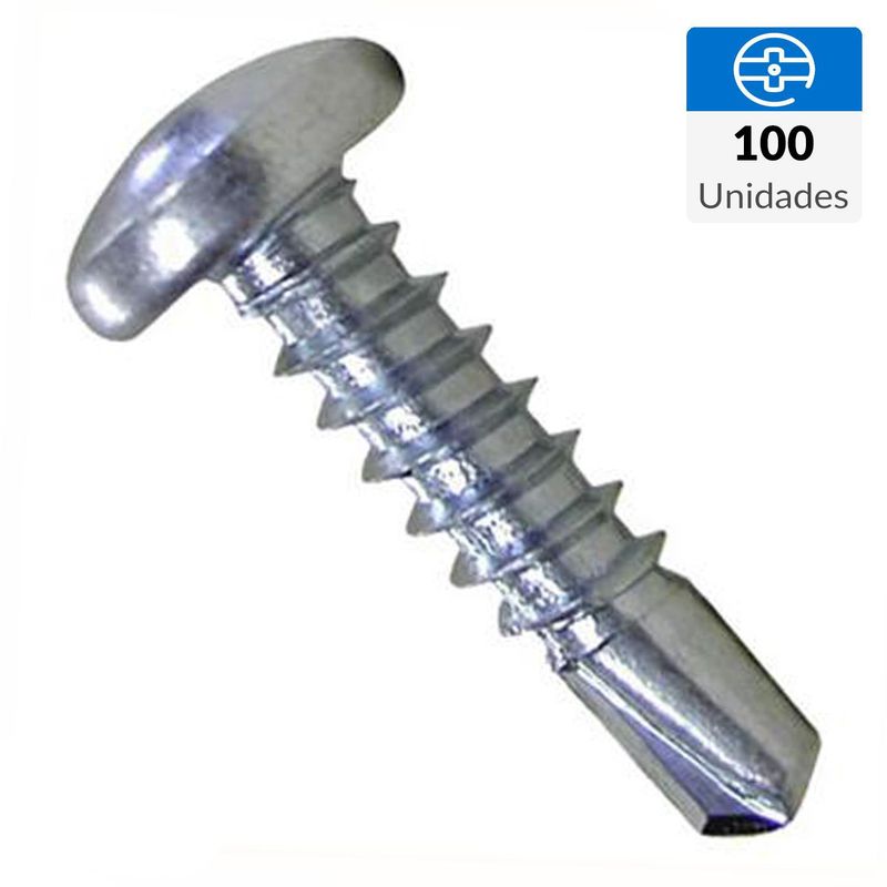 MAMUT - Tornillo Autoperforante Cabeza Phillips Metal 1-1/2 " 10 mm 100 unidad(es)