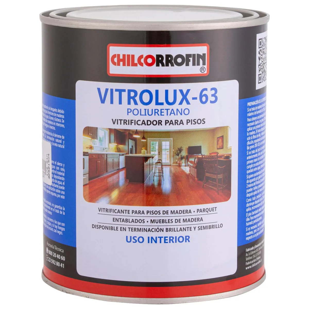 CHILCORROFIN - Barniz Vitrificante Brillante 0.25 galón(es) Transparente