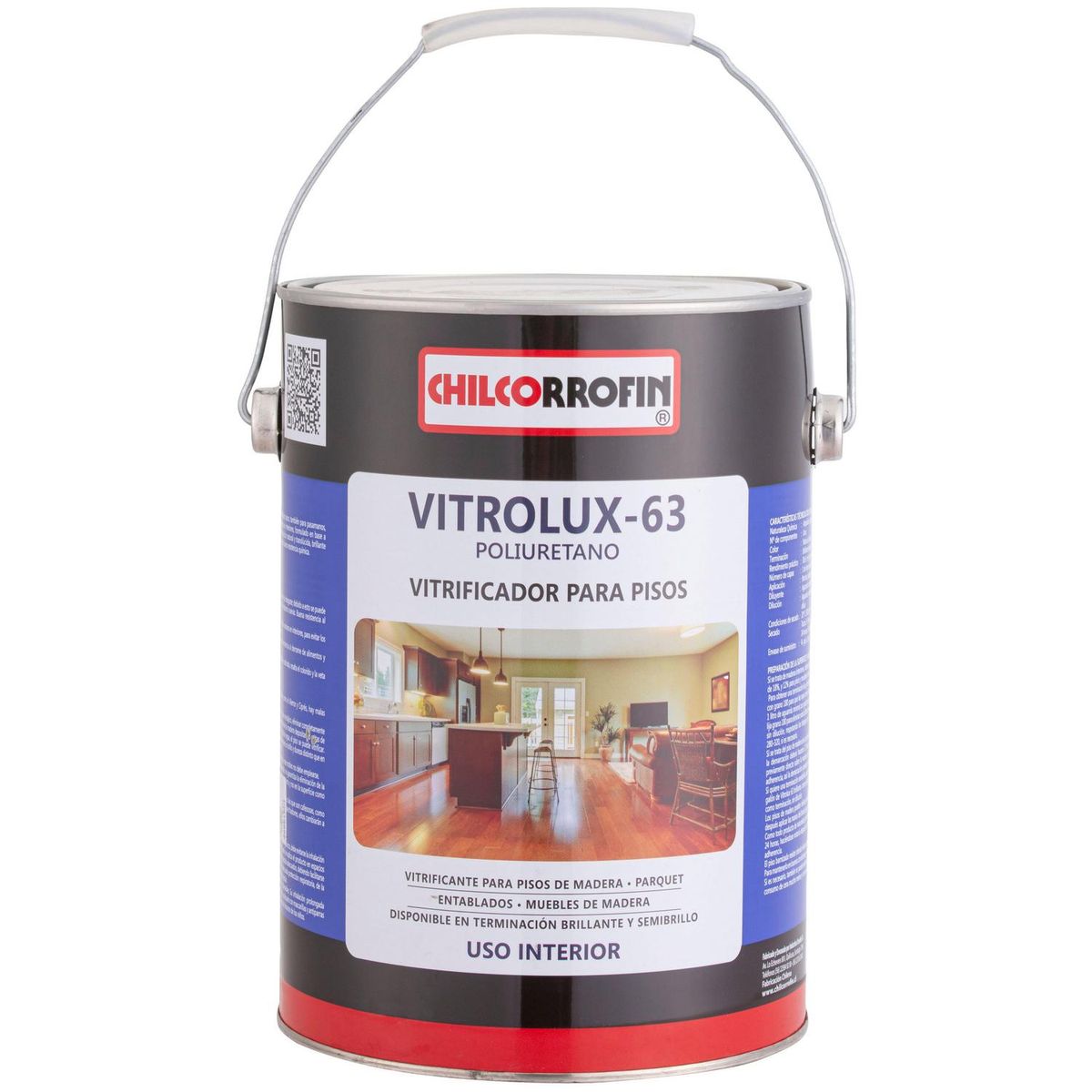 CHILCORROFIN - Barniz Vitrificante Brillante 1 galón(es) Transparente