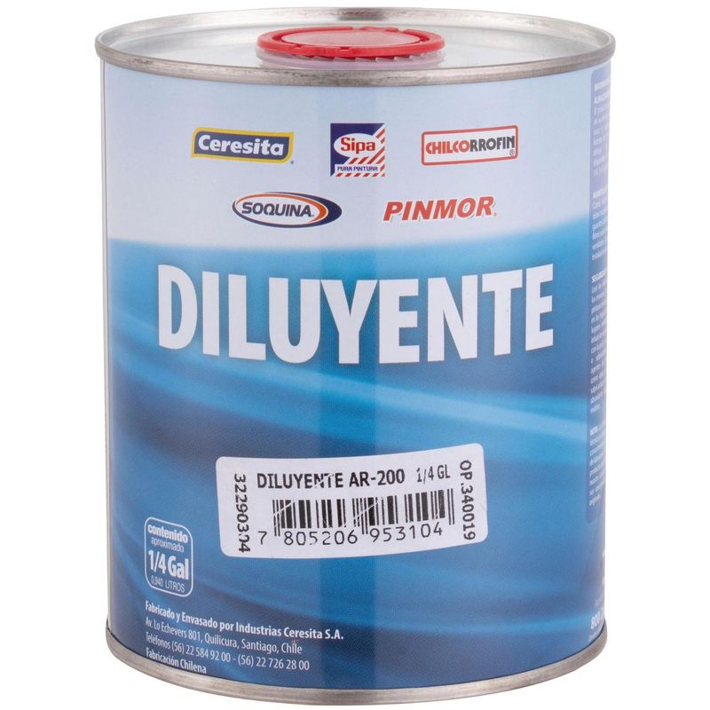 CHILCORROFIN - Diluyente Pinmor 0.25 galón(es) Lata