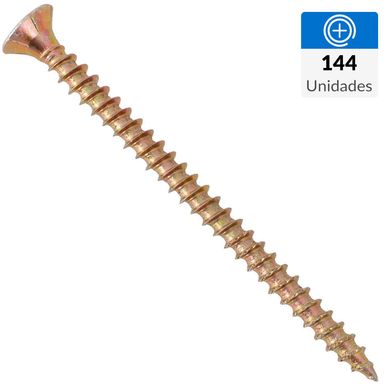 Tornillo Tirafondo Cabeza Phillips Madera 65 mm 4.5 mm 144 Unidades