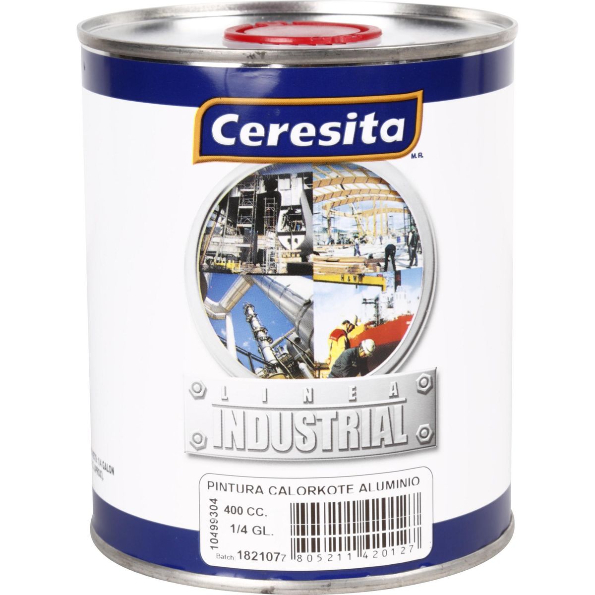 CERESITA - Pintura Alta Temperatura Lata 0.4 l Mate Aluminio