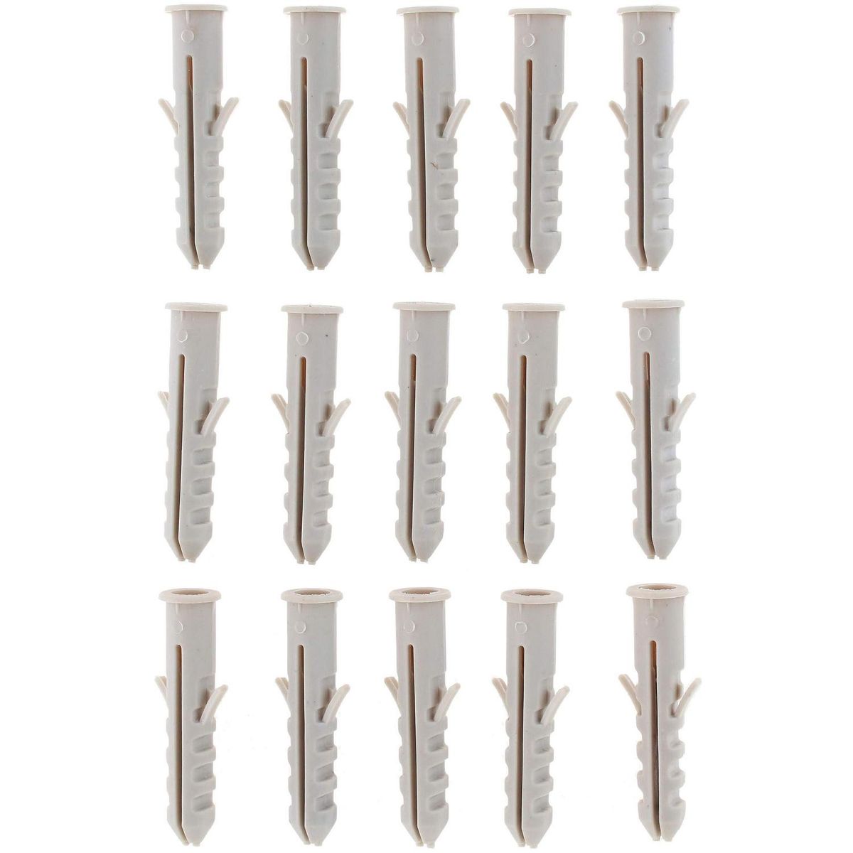 FIXSER - Tarugo de nylon con tope M8 15 unidades