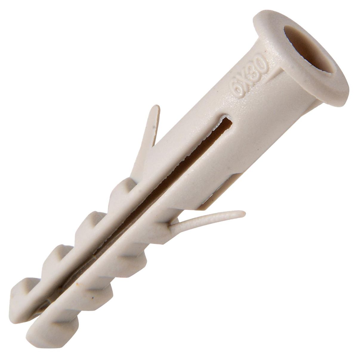 FIXSER - Tarugo de nylon con tope M6 100 unidades