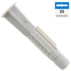 FIXSER - Tarugo de nylon multiuso M6 25 unidades