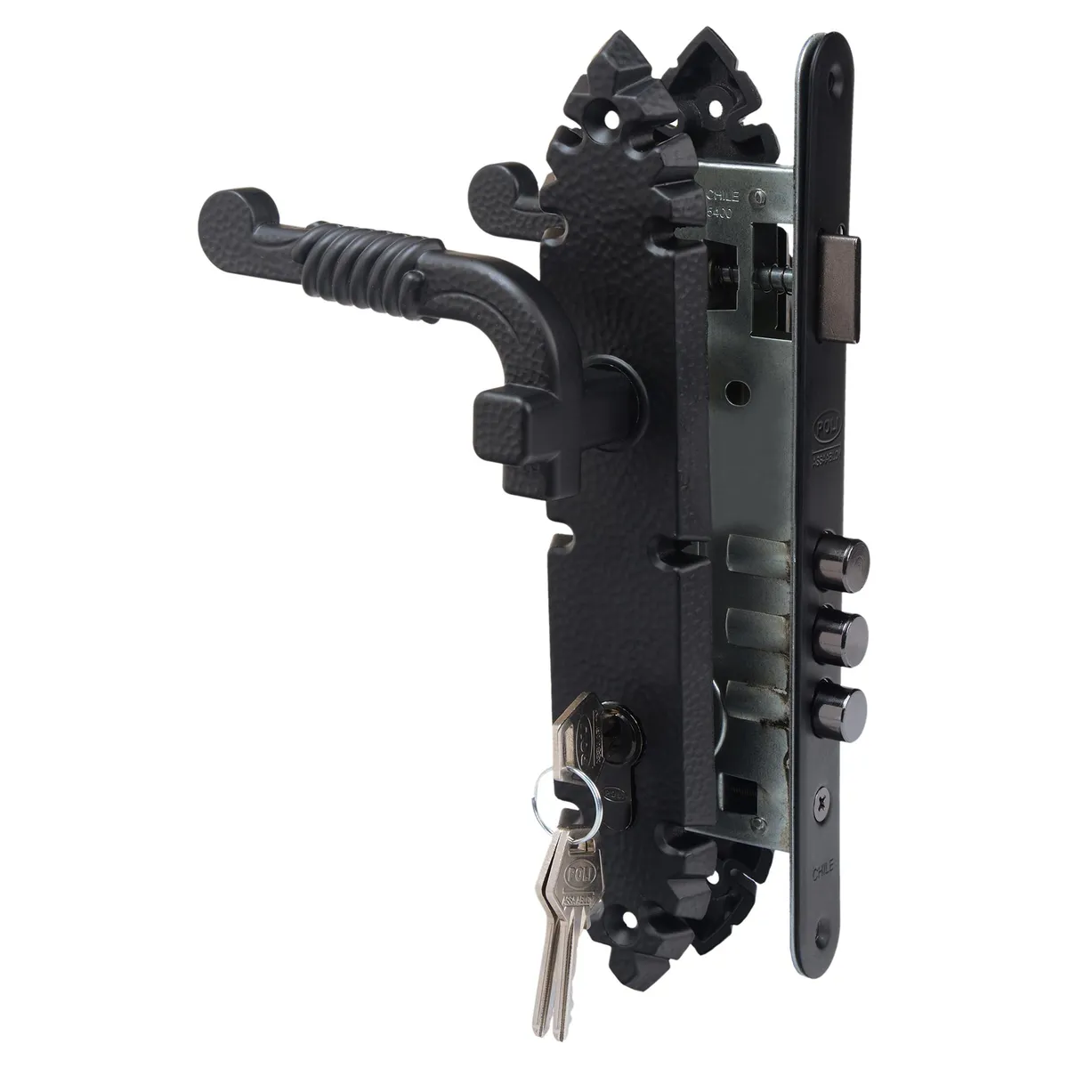 POLI - Cerradura Rústica de Embutir Oficina 104692